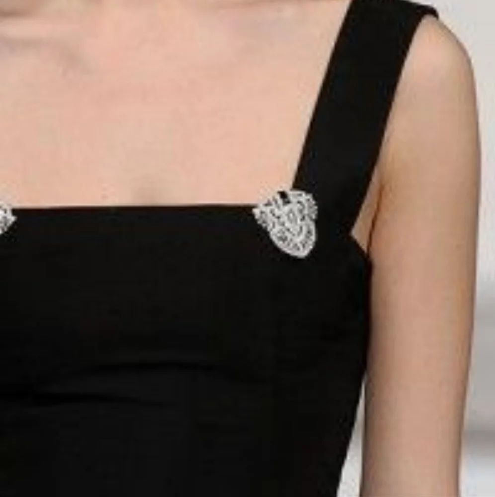Hollywood 40s Glamour! Two Vintage Silver Crystal Dress Clips - Picture 2 of 12